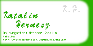 katalin hernesz business card